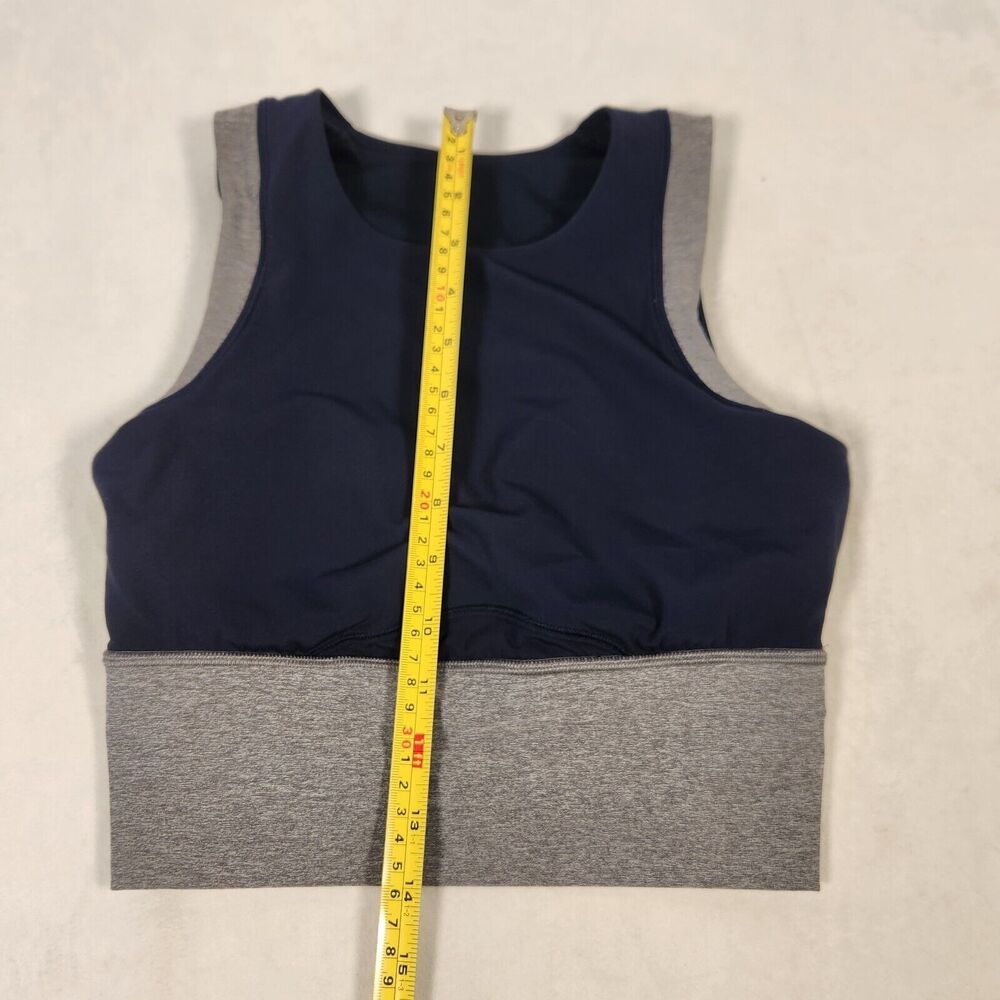 Lululemon Kick Serve Sweat Bra Sz 4 Women’s Sportsbra Blue Gray Luxtreme - Picture 5 of 7